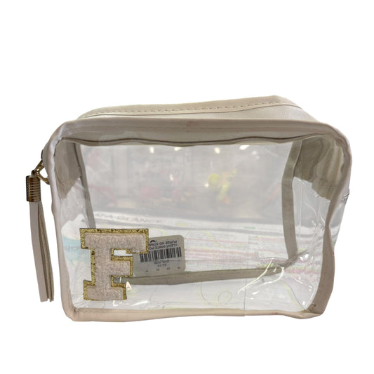 CLEAR WHITE POUCH PURSE NO STRAP 263 OS