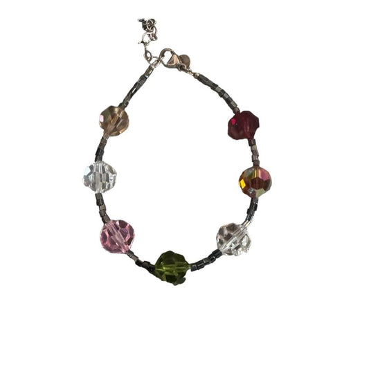 EMILY RAY 925 STERLING SILVER MULTI COLOR BEADED BRACELET 
$16.99