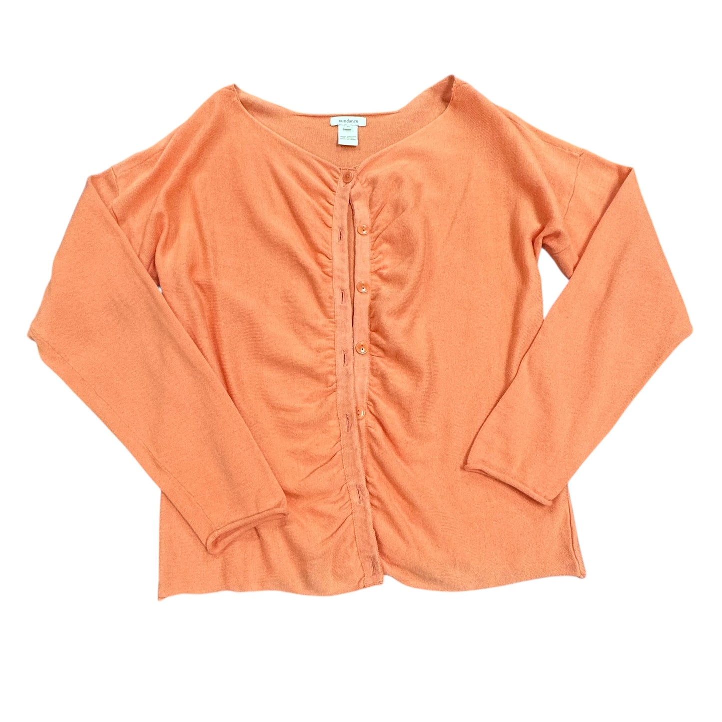 SUNDANCE SHERBERT ORANGE CARDIGAN 100 MEDIUM