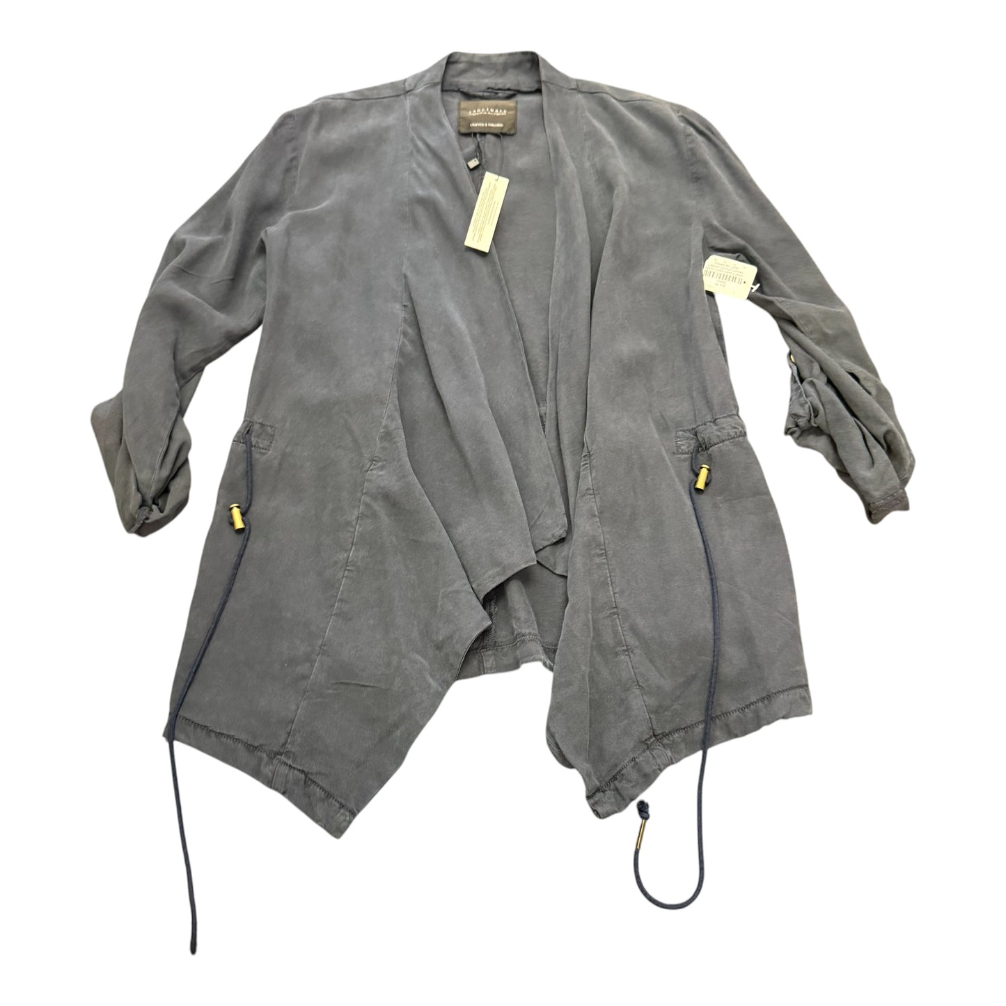 SANCTUARY NAVY OPEN FRONT UTILITY JACKET NWT 100 SMALL