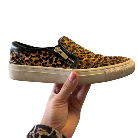 GIANNI BINI ANIMAL PRINT SLIP ON SNEAKERS 122 SZ 6.5