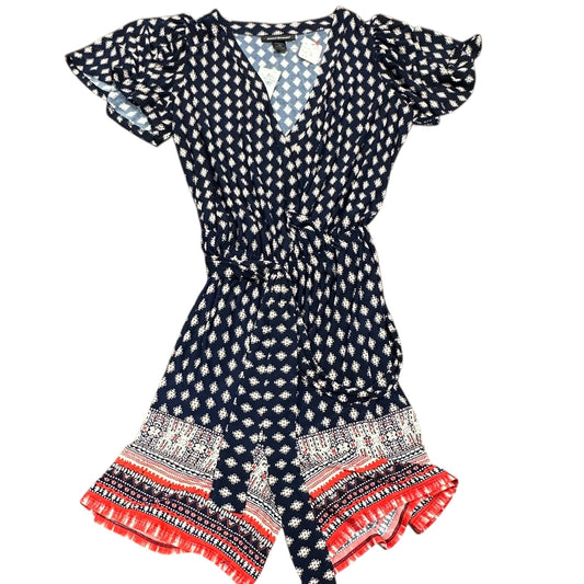 ASHELY STEWARD NAVY WHITE RED WRAP DRESS 225 SZ 12 NWT