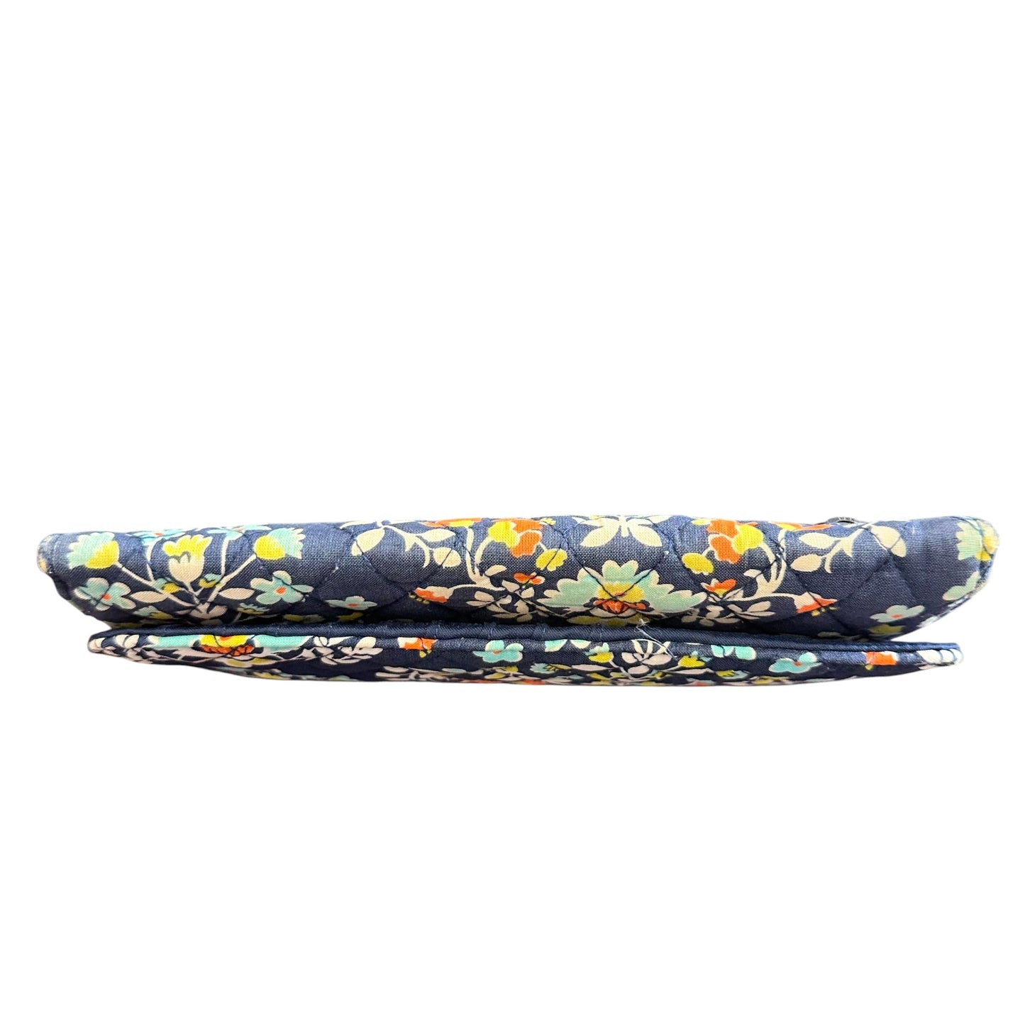 VERA BRADLEY NAVY FLORAL QUILTED WALLET GUC 258 OS