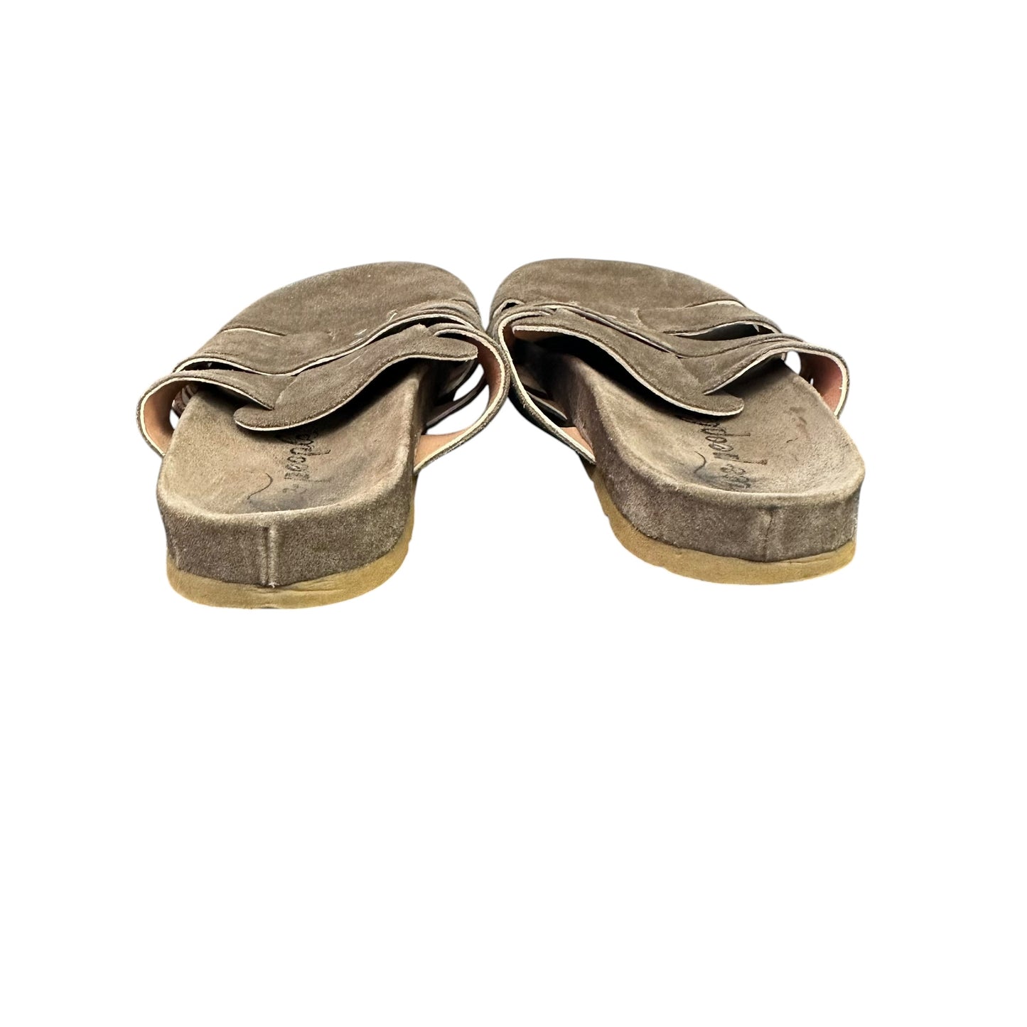 FREE PEOPLE SUNDAY SEASONS SUEDE FOOTBED MULES 100 Sz 8