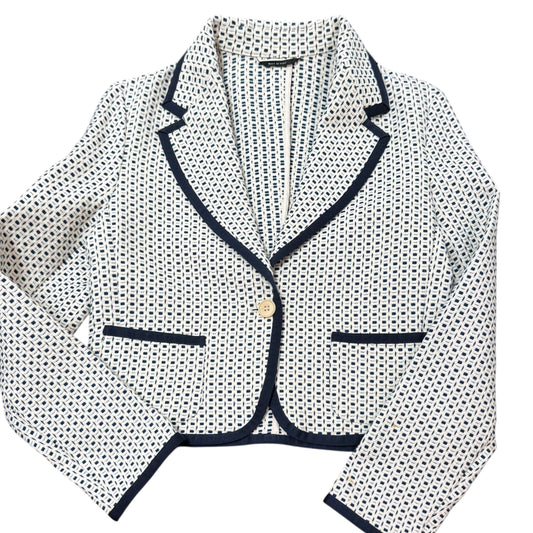 MAXMARA WEEKEND LINEN COTTON WOVEN BLAZER 100 SZ 8