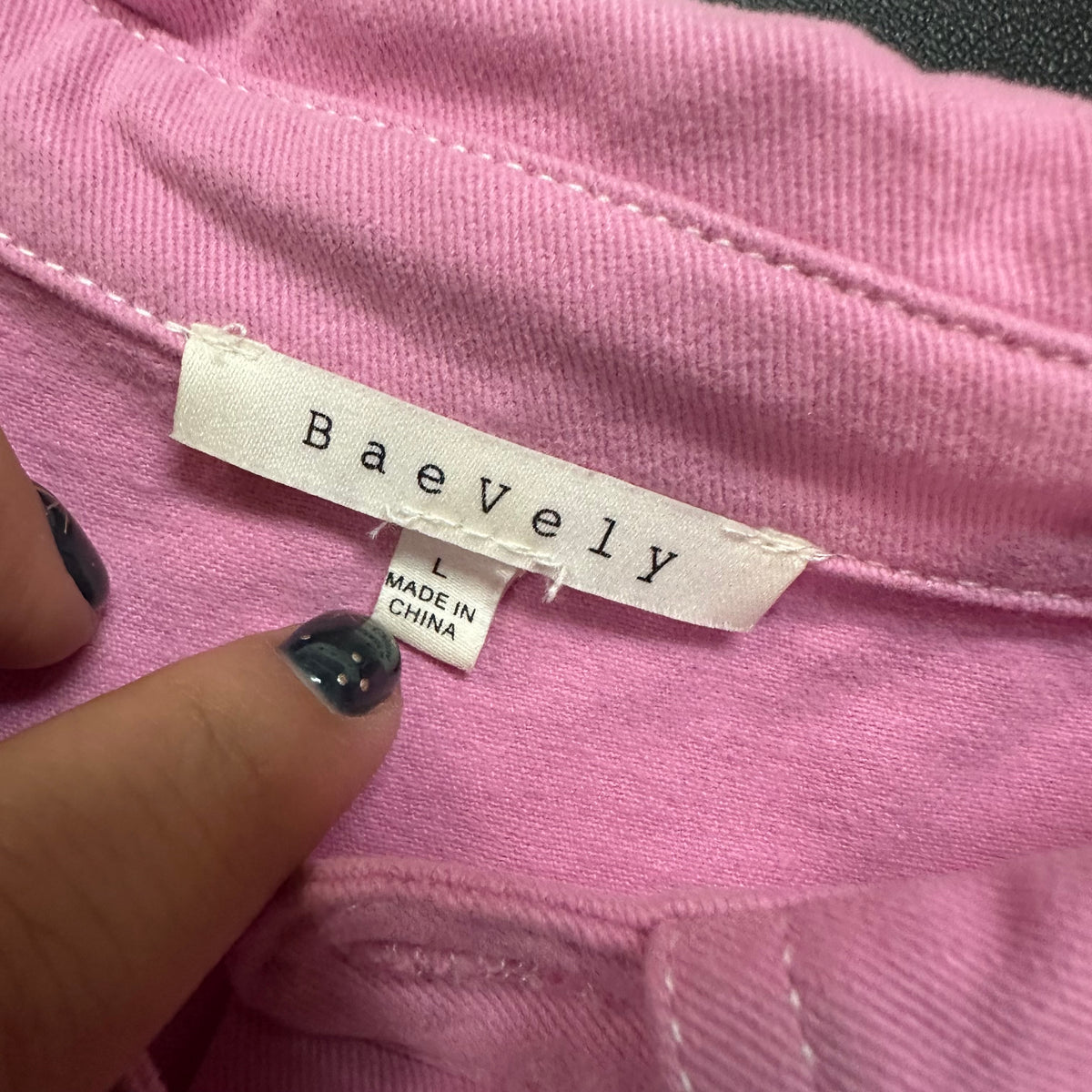 BAEVELY PINK DENIM ROMPER 100 LARGE