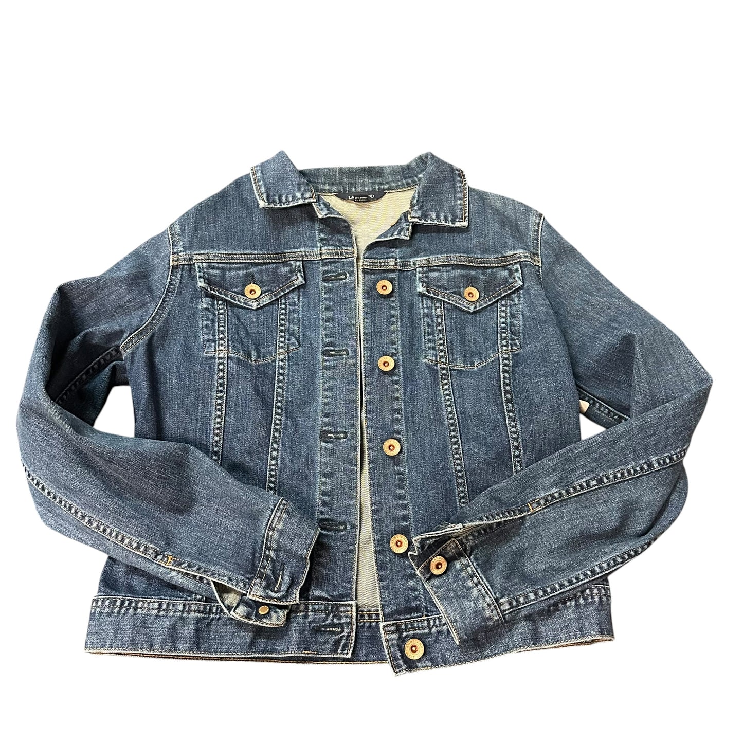LANDS END BLUE DENIM JACKET 254 SMALL
