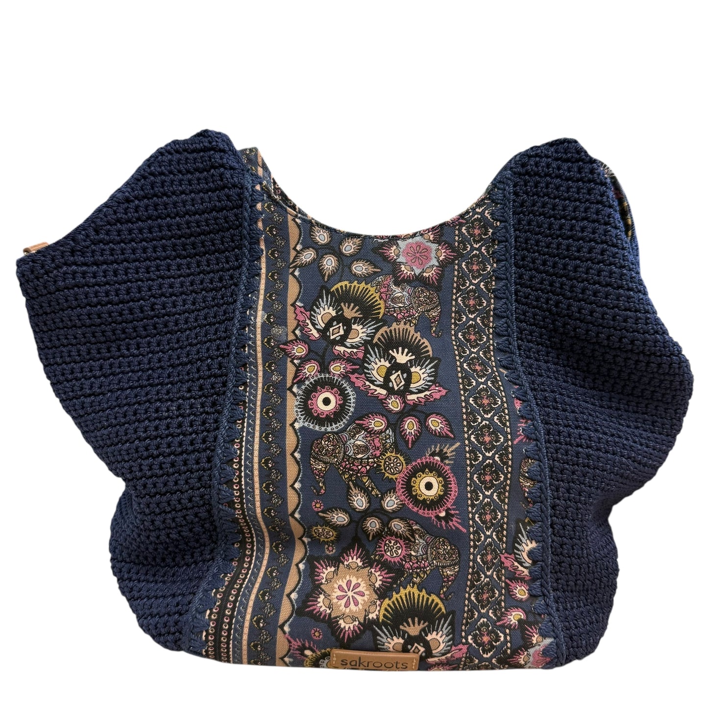 SACKROOTS ROMA SHOPPER SHOULDER BAG NAVY SPIRIT DESERT 216