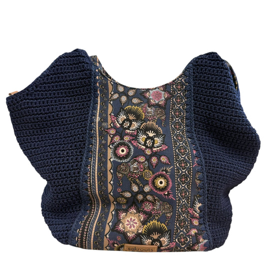 SACKROOTS ROMA SHOPPER SHOULDER BAG NAVY SPIRIT DESERT 216