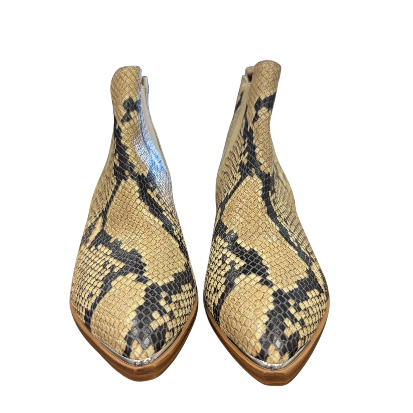 MARC FISHER LTD YALE POINTY TOE CHELSEA BOOT SNAKESKIN PRINT NEW 100 SZ 7.5