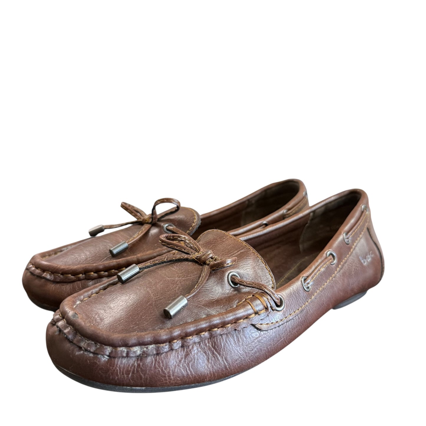BOC CAROLANN BROWN LOAFERS LEATHER 100 SZ 7