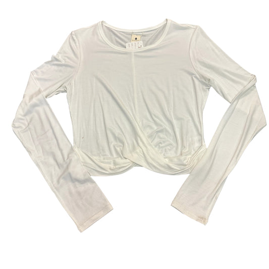 SPIRITUAL GANGSTER BEIGE LONG SLEEVE KNOTTED FRONT TOP NWT MEDIUM