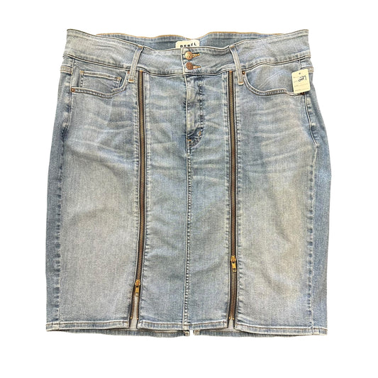 REBEL BY REBEL WILSON DENIM SKIRT ZIPPERS 227 SZ 20