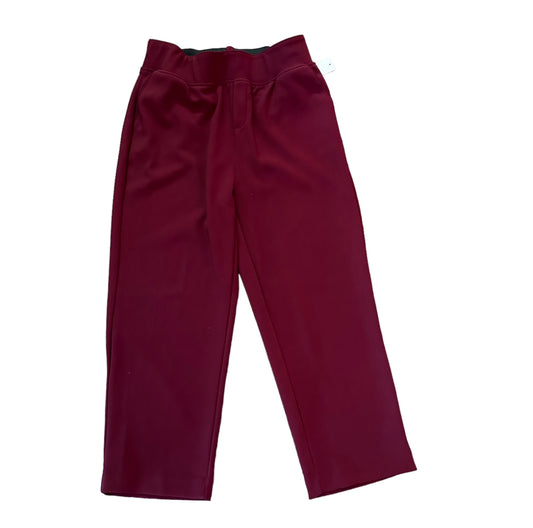 ZENANA MAROON PULL ON PANTS - 1X - 125