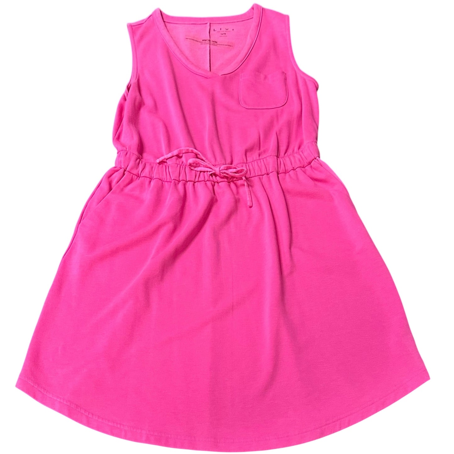 LIVI PINK SWEATSHIRT DRESS NWT 100 14/16