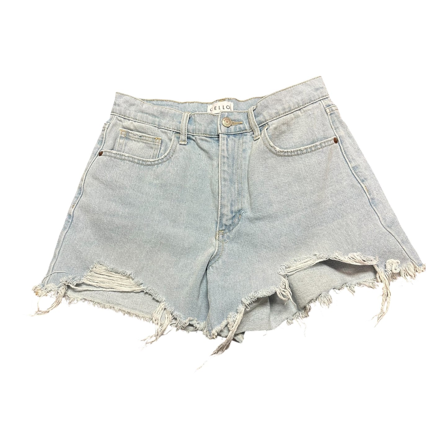 CELLO DENIM BLUE JEANS CUT OFF SHORTS 158 SMALL