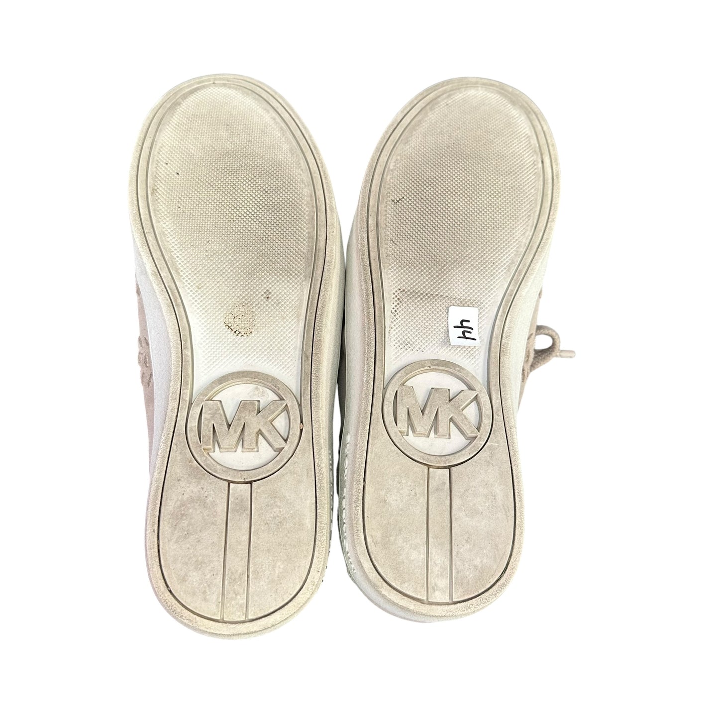 MICHAEL KORS TAUPE LEATHER SNEAKERS 44 SZ 6.5