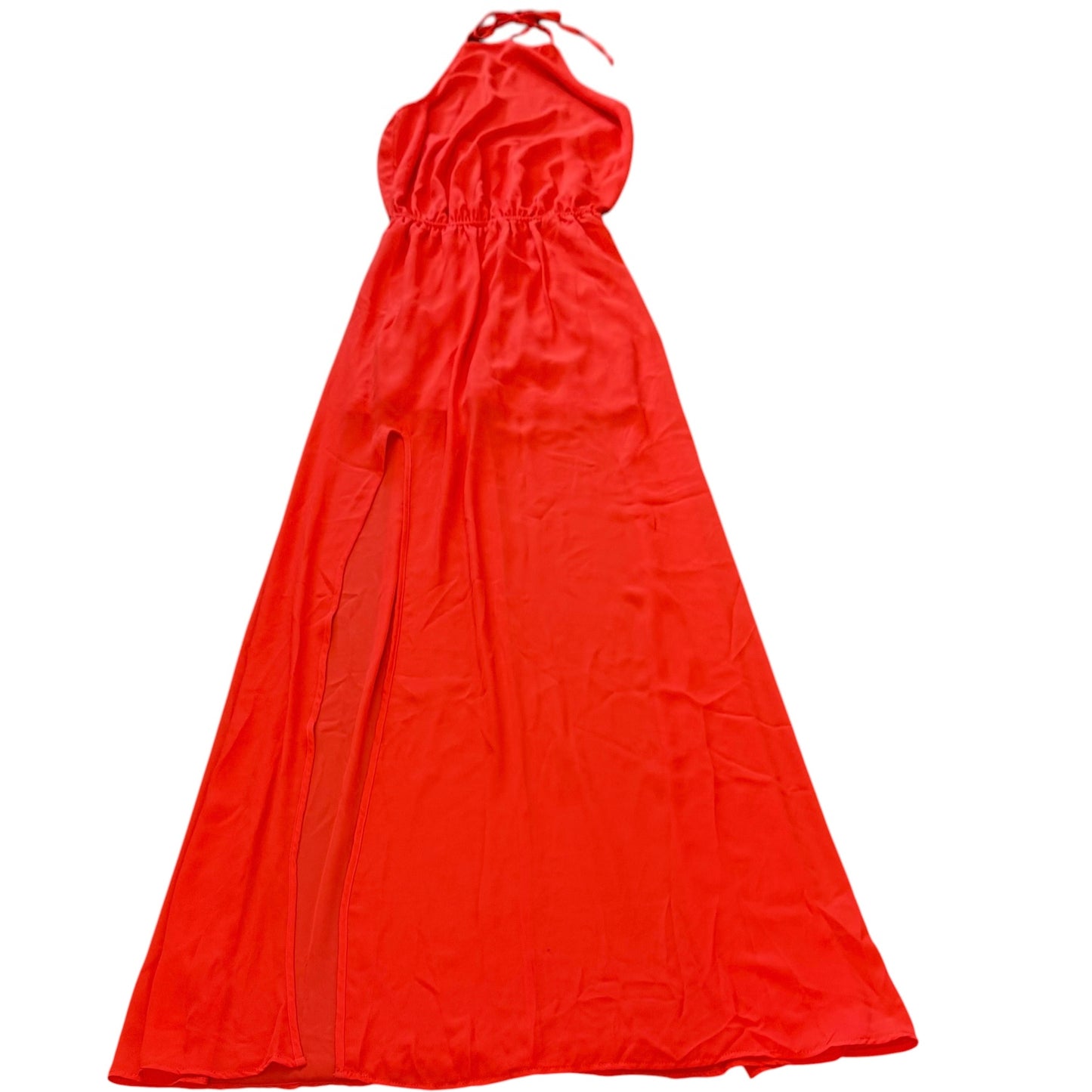 SHOW ME YOUR MUMU HALTER CORAL MAXI DRESS NWT 100 XS