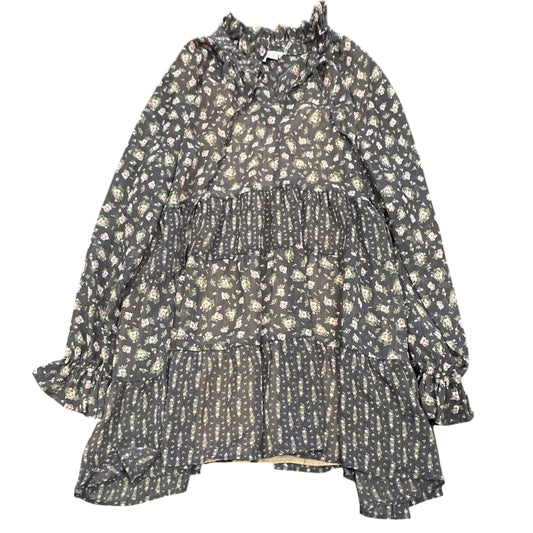 DRESS FORUM PURPLE FLORAL DRESS 120 MEDIUM