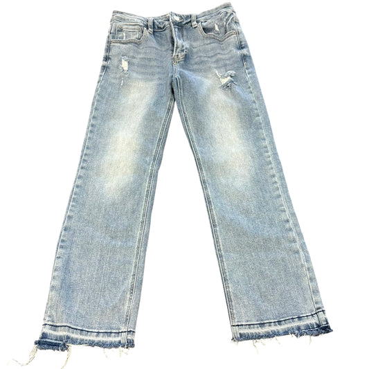 RISEN HIGH WAISTED WIDE LEG BLUE JEANS 39 SZ 7/28