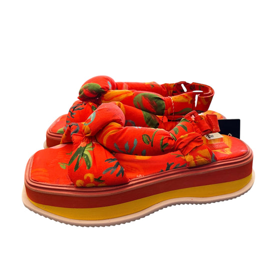 FARM RIO RED FRUIT SANDALS NWB 26 SZ 10