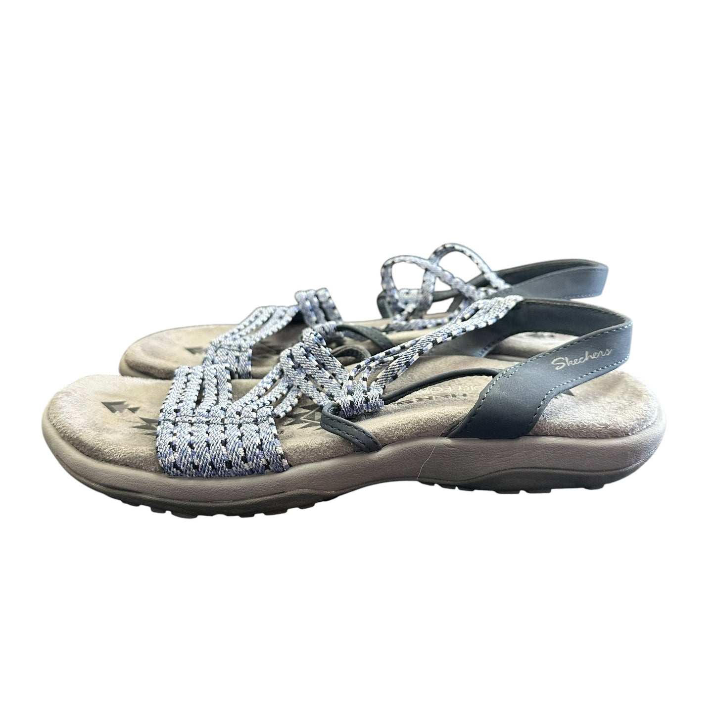 SKETCHERS NAVY COMFORT SANDALS 100 SZ 6