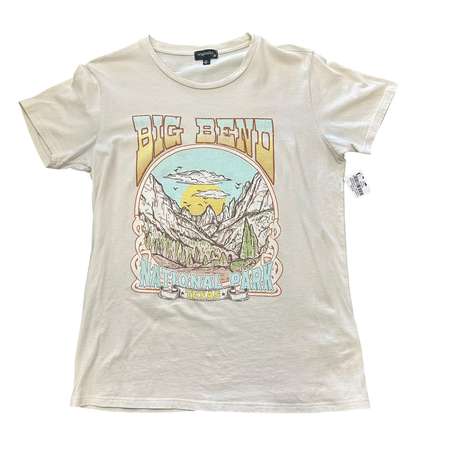 ORIGINALITY TAN WEST BEND GRAPHIC TSHIRT 27 MEDIUM
