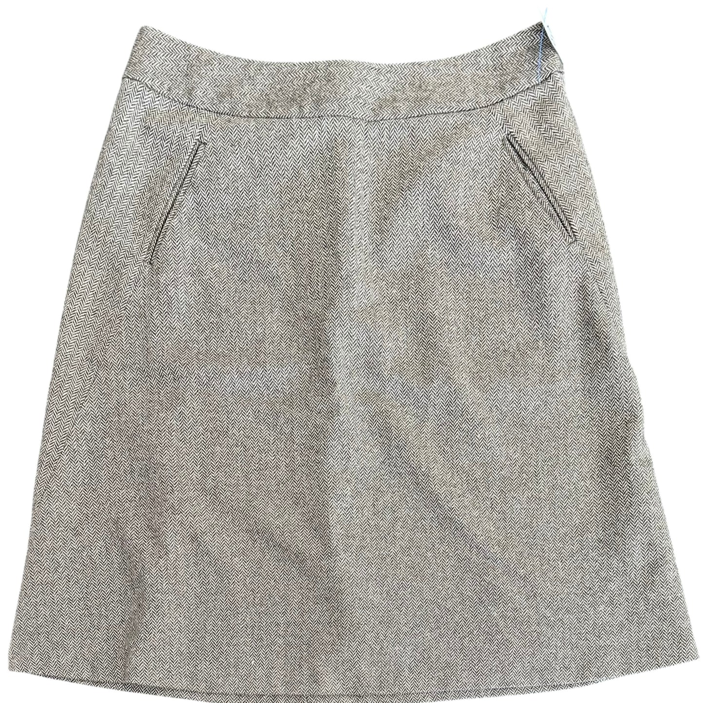 BANANA REPUBLIC BROWN TAN WOOL BLEND SKIRT 112 SZ 10