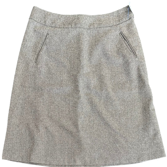 BANANA REPUBLIC BROWN TAN WOOL BLEND SKIRT 112 SZ 10