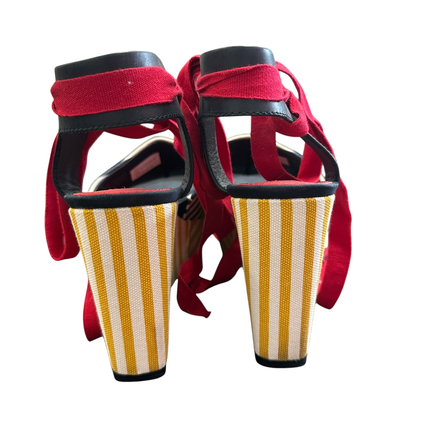 TOMMY HILFIGER GIGI HADID STRIPE WEDGE 276 SZ 9.5