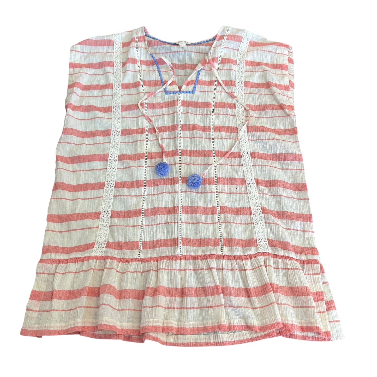 MATILDA JANE STRIPED TUNIC BLOUSE 100 MEDIUM