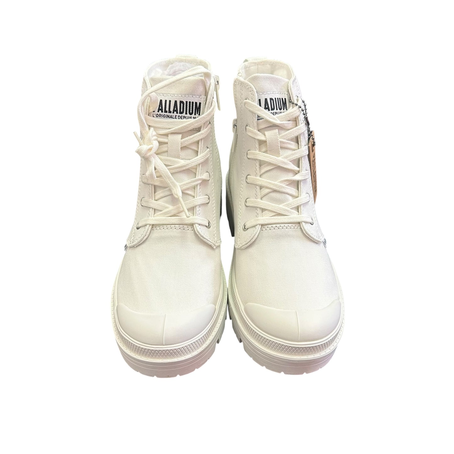 PALLADIUM PALLABASE TWILL BOOTS STAR WHITE 43 SZ 7