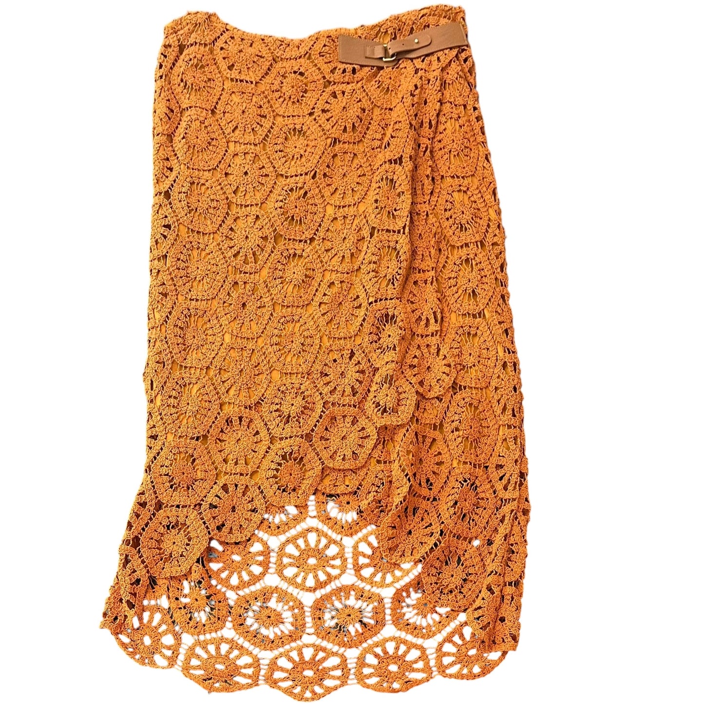 SOFT SURROUNDINGS HONEY GINGER CROCHET SKIRT NWT 53 XL