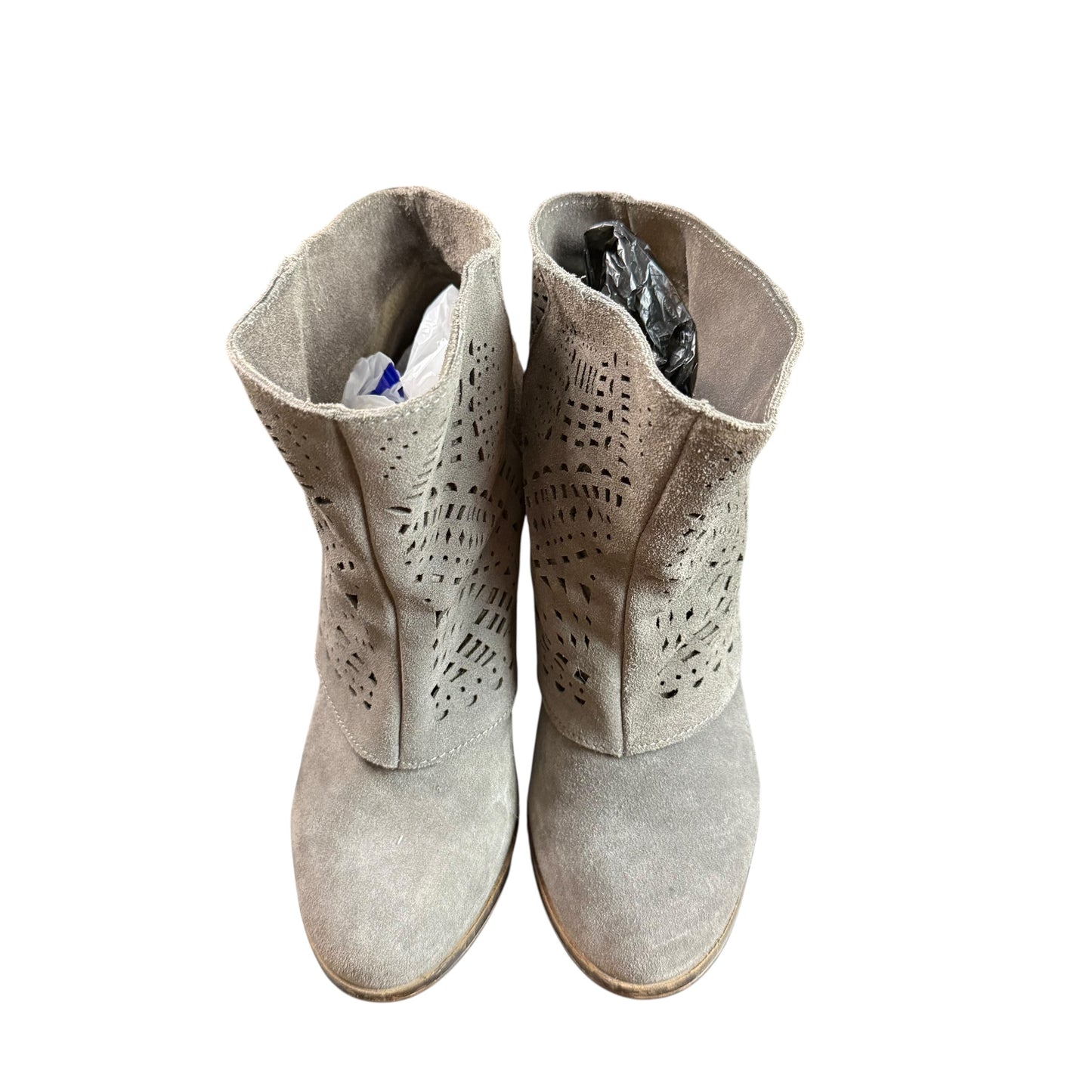 NAUGHTY MONKEY LYRICS BOOTIES GRAY LASER CUT 241 SZ 8.5