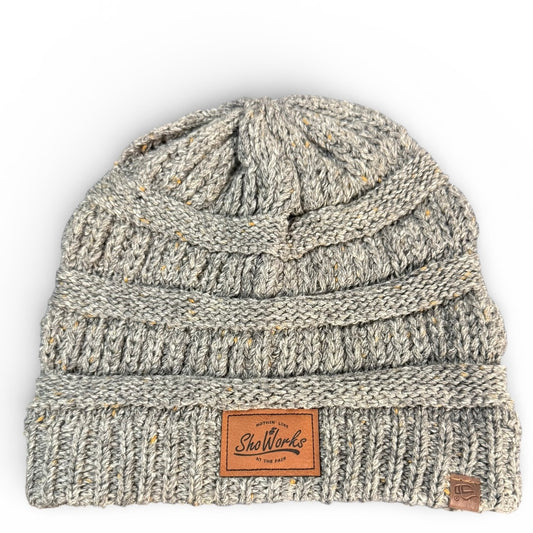 SHO WORKS GRAY KNITTED BEANIE 235