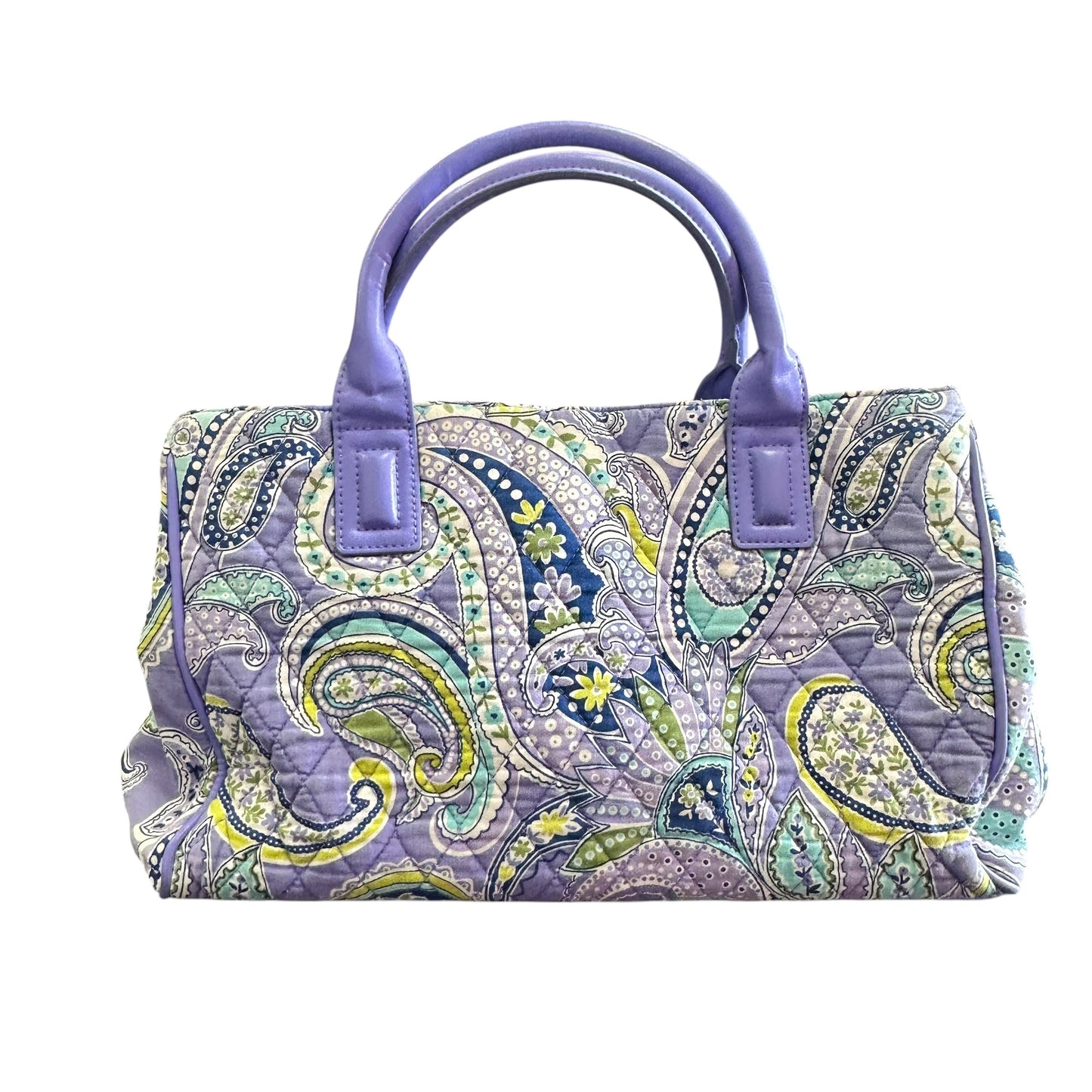 VERA BRADLEY LAVENDER PAISLEY HANDBAG 258 OS