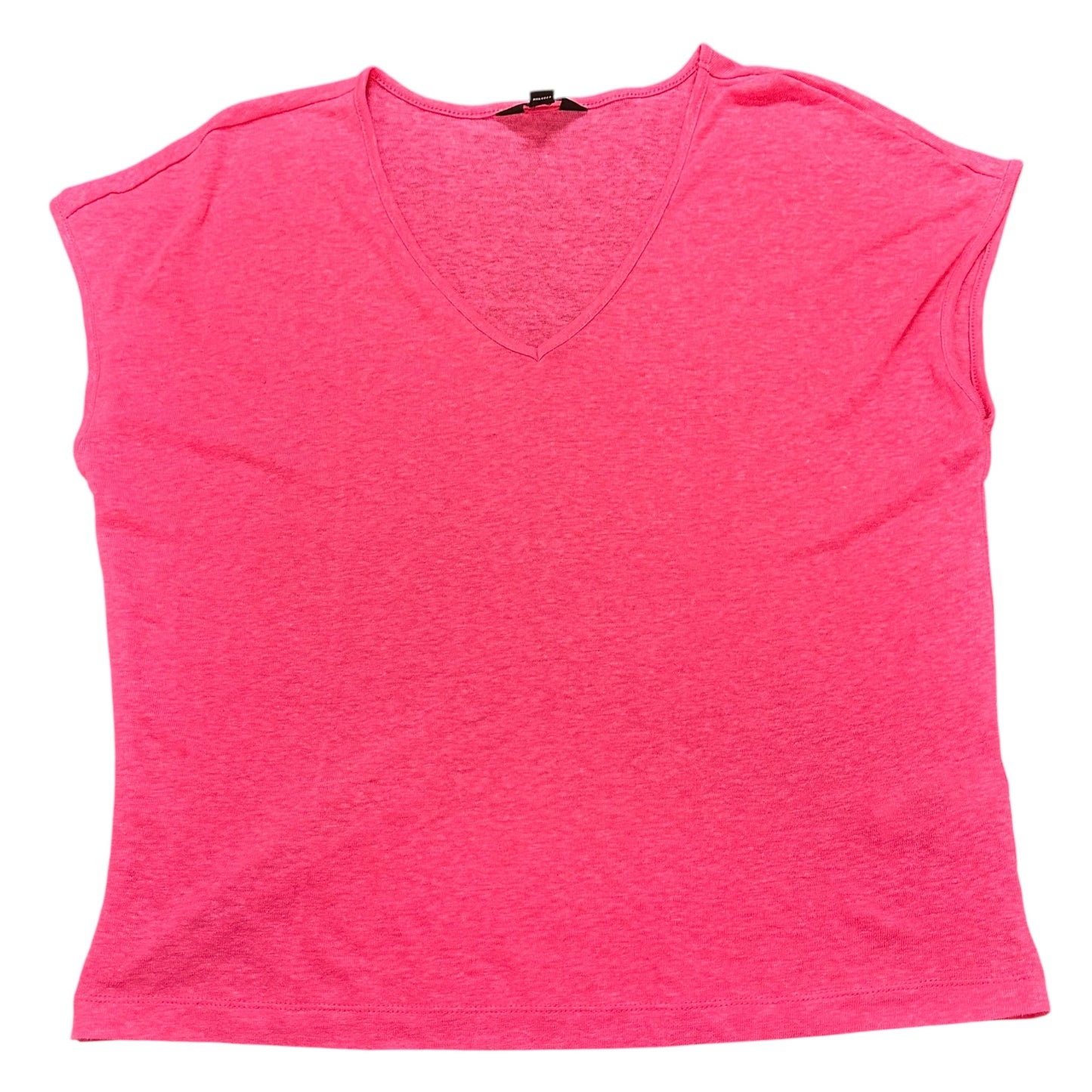 BANANA REPUBLIC PINK LINEN BLEND BLOUSE 254 LARGE