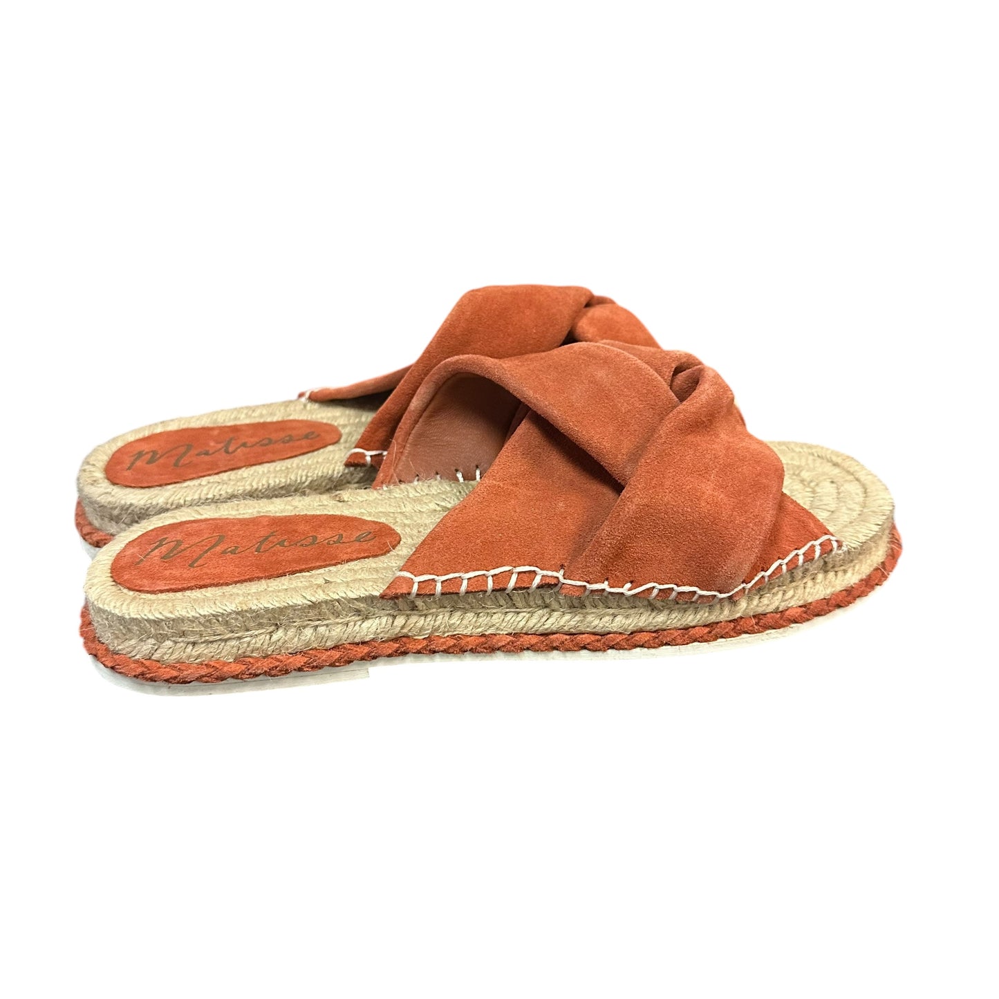 MATISSE CRUISE RUST LEATHER ESPADRILLE SANDALS 279 SZ 9