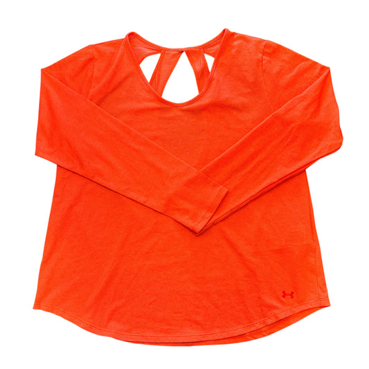 UNDER ARMOUR ORANGE ATHLETIC LONG SLEEVE TOP NWT 100 XL