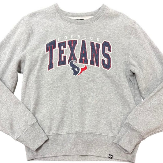 '47 GRAY HOUSTON TEXANS SWEATSHIRT 153 MEDIUM
