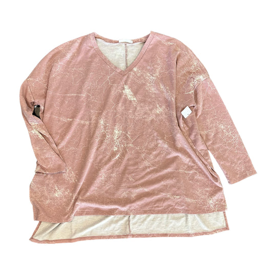 ZENANA PINK MARBLE TUNIC - XL - 125