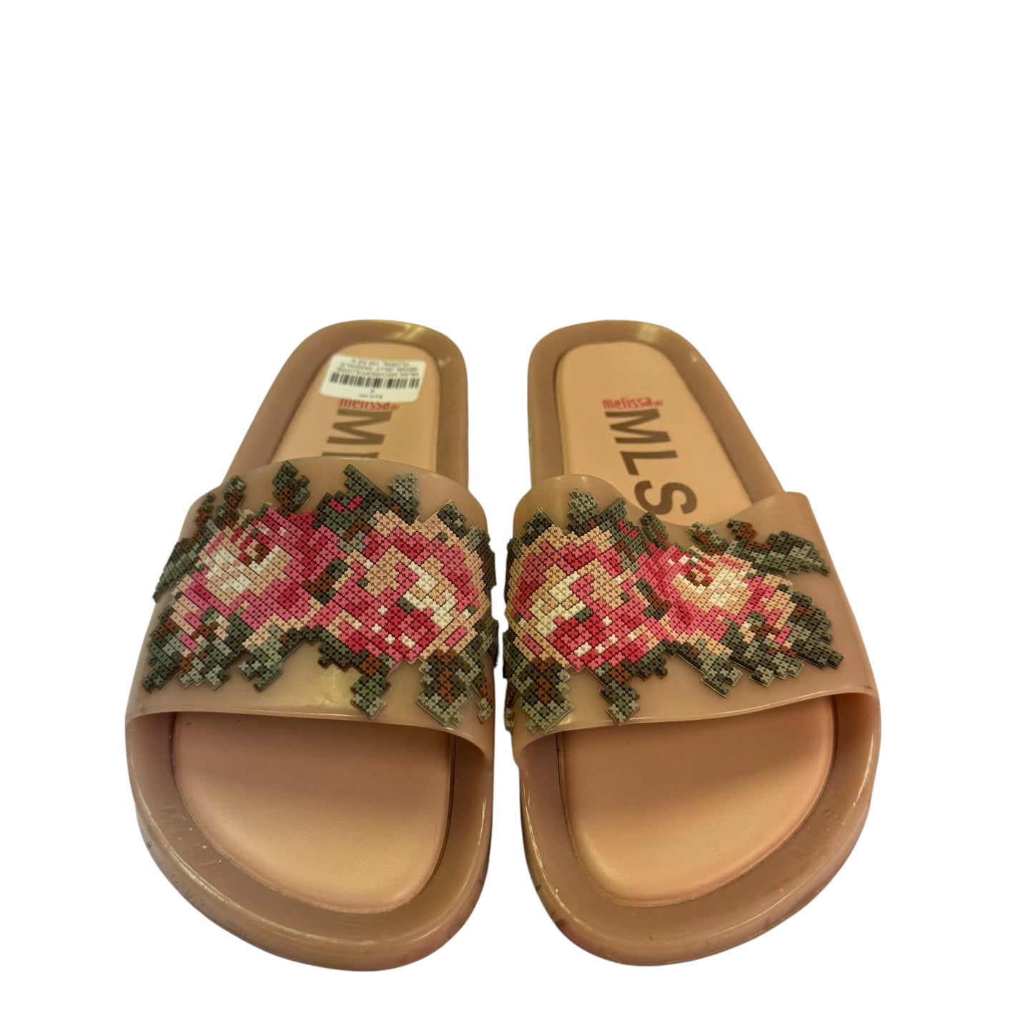 MLSA ANTHROPOLOGIE BEIGE JELLY SANDALS FLORAL 100 SZ 9