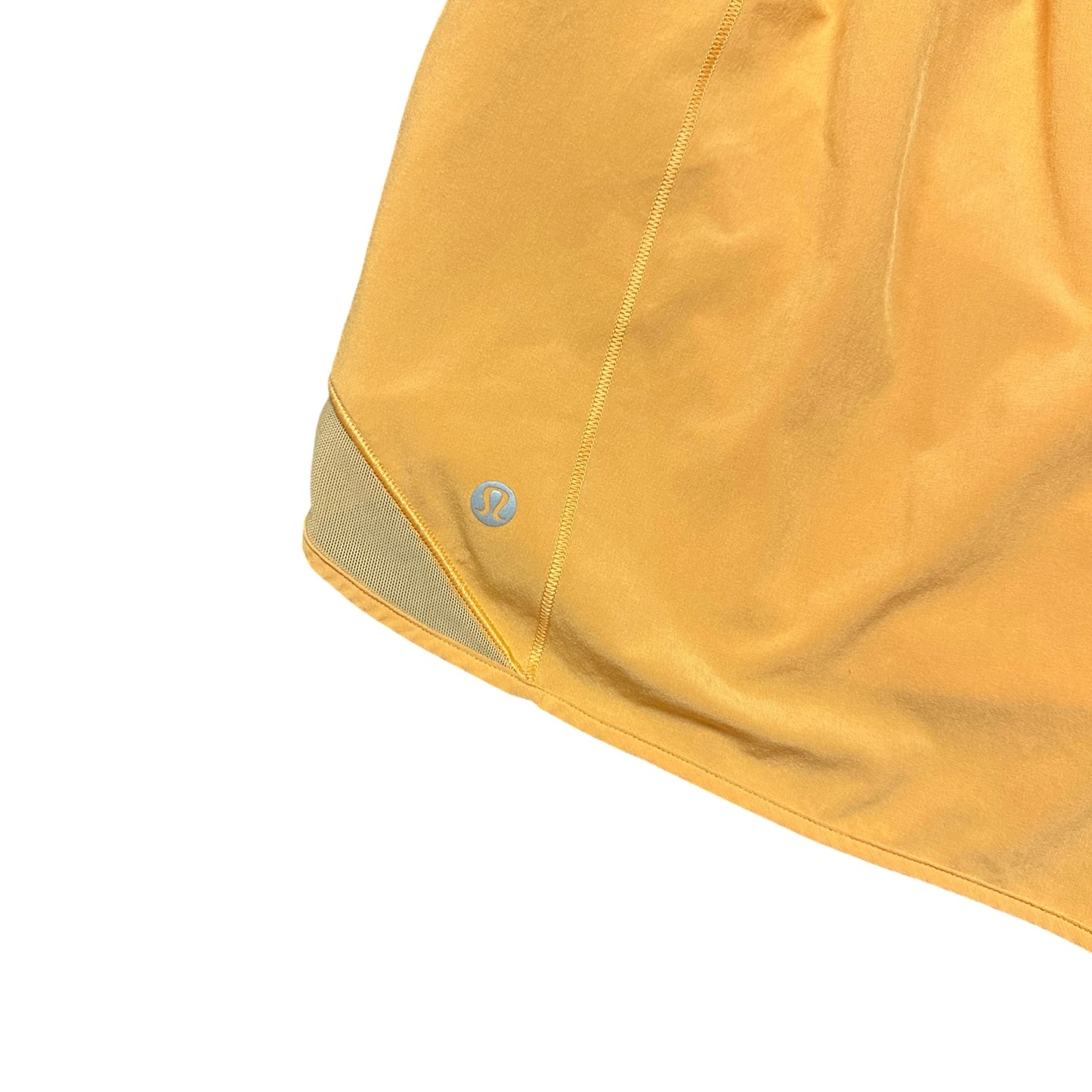 LULULEMON ORANGE ATHLETIC SHORTS 100 SZ 14