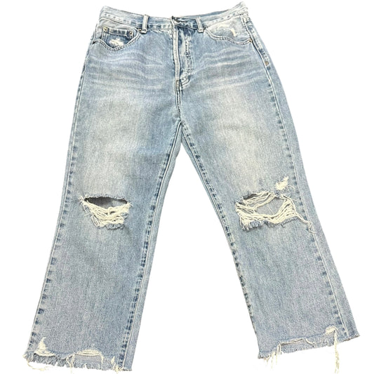 PISTOLA CASSIE CROP DENIM BLUE JEANS 100 Sz 29