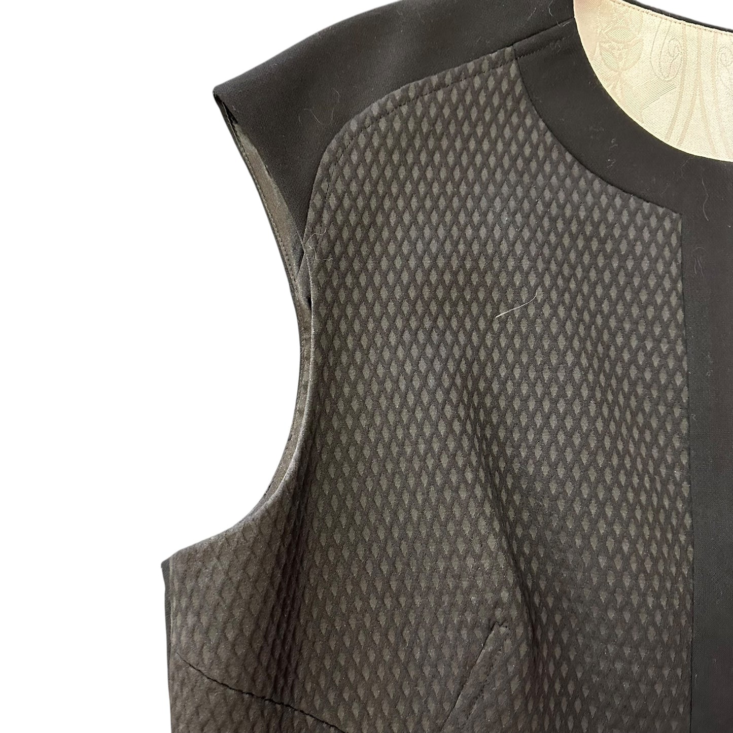 TED BAKER LONDON BLACK DRESS GOLD ZIPPER 100 SZ 10