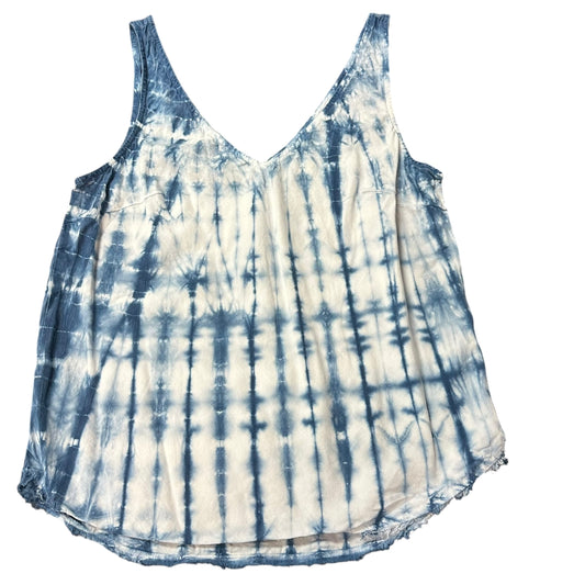 CLOTH & STONE NAVY BLUE WHITE TANK TOP BLOUSE 262 SMALL