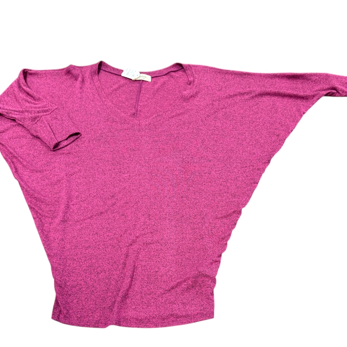 HEIMIOUS PINK KNIT DOLMAN SLEEVE TOP NWOT LARGE