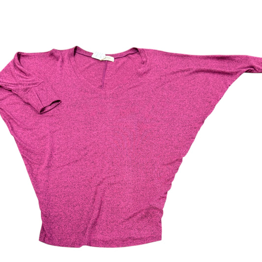 HEIMIOUS PINK KNIT DOLMAN SLEEVE TOP NWOT LARGE