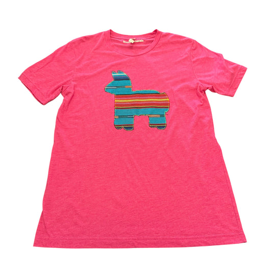 SWEET TREASURES PINK TSHIRT SERAPE DONKEY 100 MEDIUM
