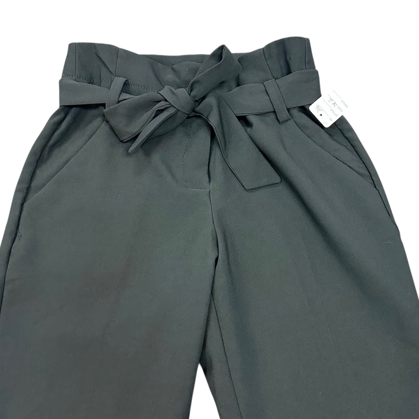 7TH AVENUE NEW YORK & CO BLACK TROUSERS W BELT 236 SZ 2